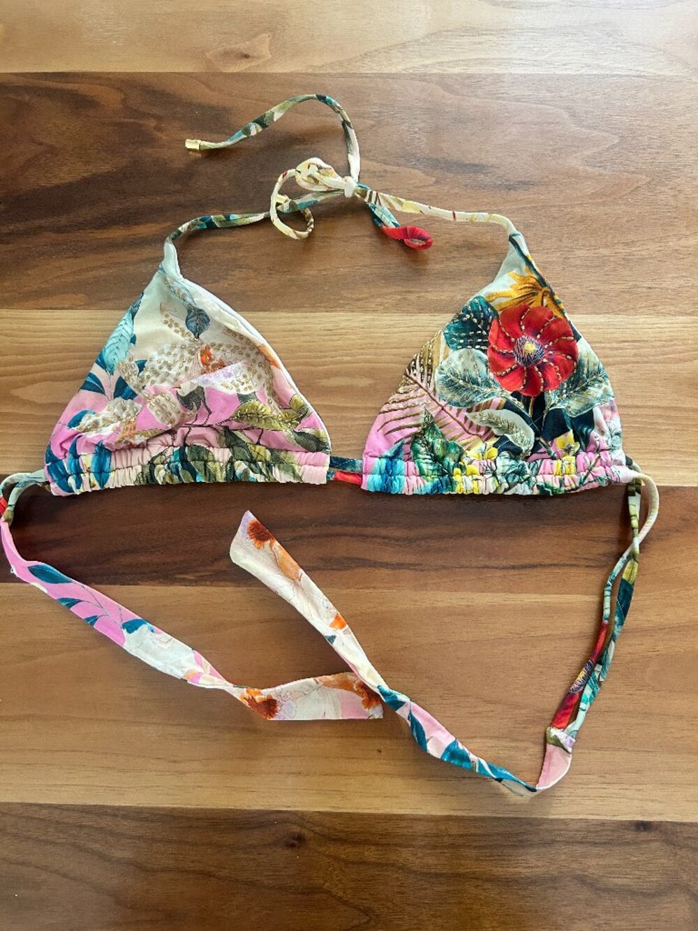 PQ Swim Women's Tropical Multi Bikini top size D